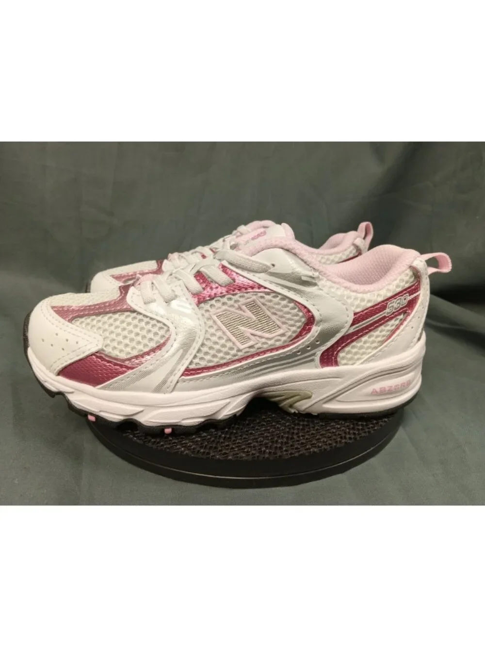 New Balance 530 Sneakers PZ530RK Mesh White Pink Girls Size 2.5 NEW NO BOX!